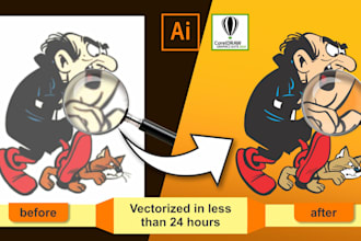 convert pixelated images into quality vectors