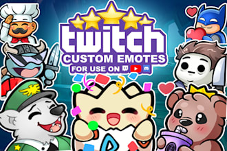 create beautifully bold custom emotes for twitch or discord