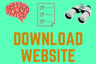 download any website today full site or one page, with all files and content