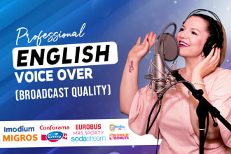 record a neutral american english female voice over