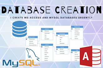 create ms access and my sql database