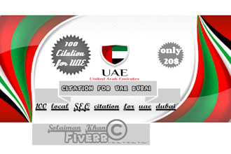 100 local SEO citation for uae dubai