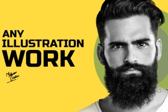 draw any illustration work in procreate