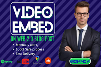 embed your youtube videos on web 2 0 backlinks