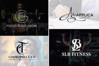 design clever monogram logo and initial letter for business