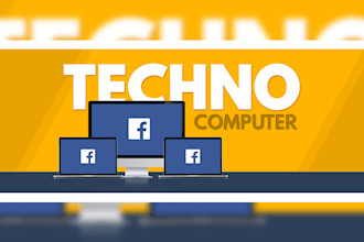 design a professional social media banner, header, cover