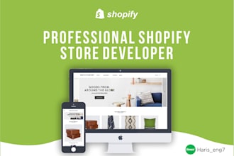 create and setup a professional shopify store