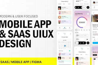 do mobile app web app UI UX design in figma