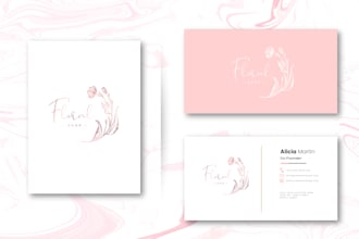 design professional logo or visiting card for modern brands
