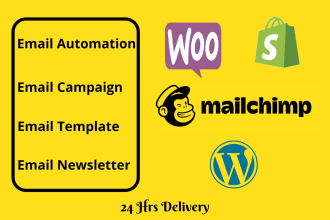 mailchimp email automation,campaign and template for woocommerce and shopify