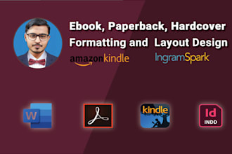do KDP book formatting and  layout design
