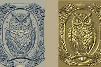design every type of 3d sculpture jewelry pendants