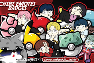 create custom emotes, badges twitch or sticker
