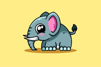 design cute cartoon characters