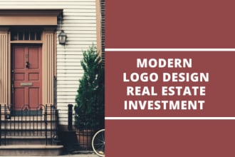 design modern classic real estate logo specially for new investment