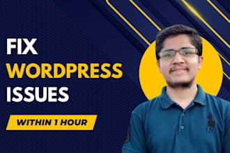 fix wordpress issues, fix wordpress errors in 1 hour