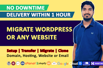 transfer or migrate wordpress website to new host or domain