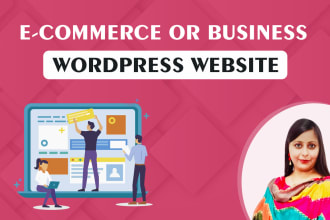 design or redesign wordpress website, ecommerce development