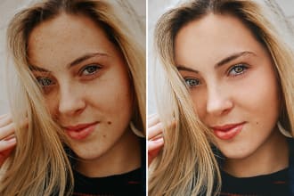 face retouching and photo editing in adobe photoshop