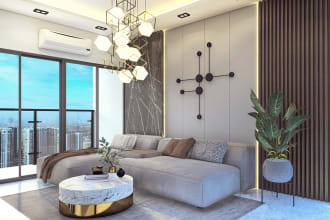 do interior design,3d rendering office, cafe, apartment, shop,restaurant fast