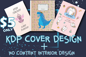 design KDP low content book cover