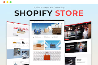 create a custom professional italian shopify website