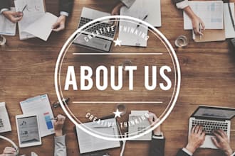 write about us page for you