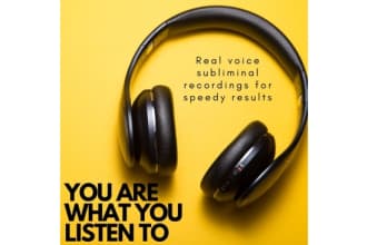 create a powerful custom subliminal using real human voice