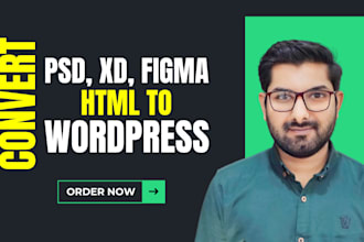 convert HTML to wordpress website