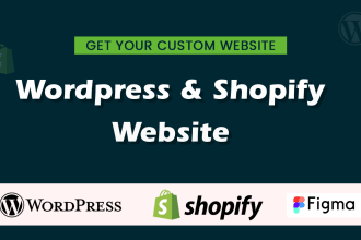 be your shopify and wordpress website designer and developer