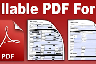 create fillable pdf form
