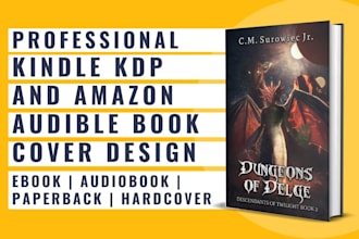 design a stunning and unique cover for your ebook, audiobook, or print book