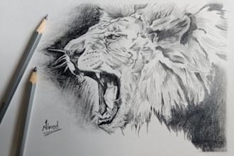 draw hyperrealistic animals or doodle characters