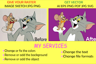 vectorize, edit and restore  any logo or image
