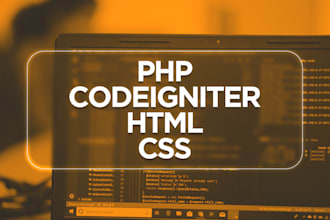 do web design and development with php mysql and codeigniter