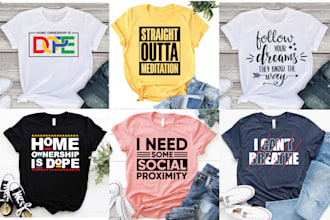 do trendy typography t shirt design and graphic t shirt