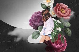 do digital collage art illustration