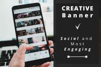 design a creative digital media banner