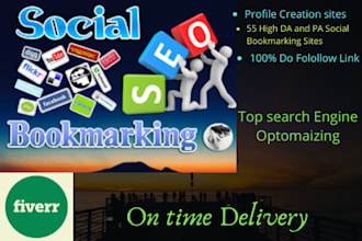 social bookmarking high da pa 50 sites USA