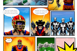 design cover book and comic book illustrations
