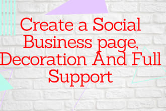 create and manage your social business page