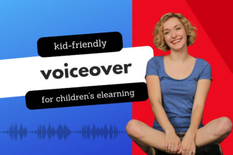 record a youthful childlike voiceover
