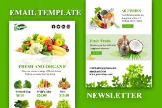 design beefree, moosend, hubspot, mailchimp email template or newsletter