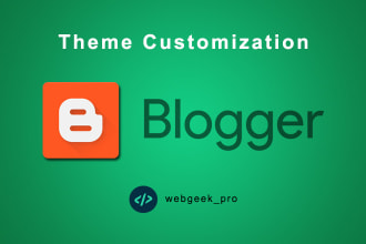 customize or redesign blogspot website or blogger template