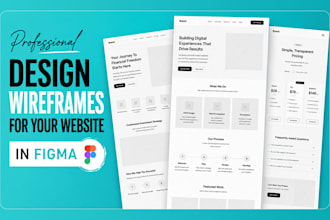 design wireframes for your website in figma