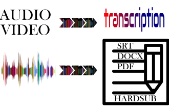 transcribe audio or video files for you