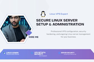 set up, secure, and manage linux vps and web servers