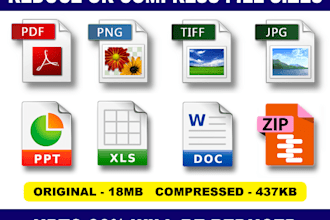 reduce or decrease pdf and other files
