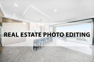 real estate photo editing
