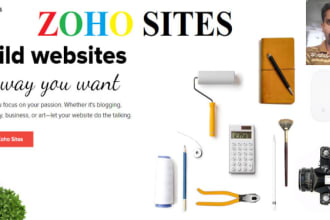 build premium business website on zoho sites